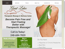 Tablet Screenshot of gltmassage.com